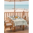 thumbnail image 2 of Outdoor Tablecloth with Umbrella Hole for Patio/Picnic/Party/Camping, Summer Palm Tree Waterproof Table Cloth Rectangle Table Cover Washable, Vintage Tropical Botanical Boho Floral (60"x 84"), 2 of 9