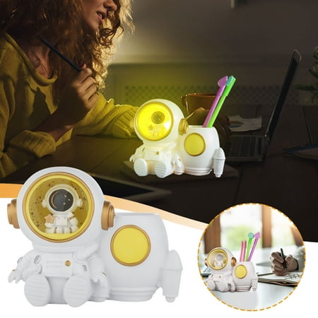 

Holiday Savings! Dvkptbk Features Astronaut Star Light Astronaut Desktop Pen Holder Holiday Gifts Graduation Gifts