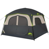 Tent 6 Person Tents for Camping, Waterproof Easy Setup Camping Tent with Rainfly, Portable Large Family Cabin Tent with 5 Large Mesh Windows and Carry Bag for Outdoor Camping & Hiking