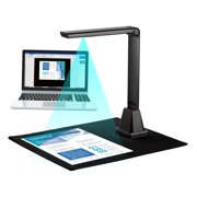 Document Camera Scanner, 5MP A4 Scanner Support Multi-Language OCR Function File Barcode Scanning Video Recorder LED Light ,High-Speed Capture