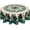 Teal Ethnic Geometric, variant on St Patrick''s Day Gnome Tablecloth Round 60 Inch Green Shamrock Decorative Table Cloth Holiday Washable Table Cover for Kitchen Dining Room
