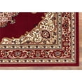 thumbnail image 4 of Princess 5x7  Oriental Medallion Area Rug  811 in Burgundy Burgundy, 4 of 6