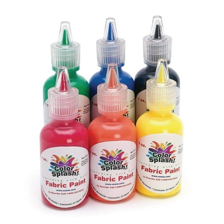 UPC: 0840614116205 | Color Splash!® Fabric Paint Primary  1 oz. (Pack of 6)