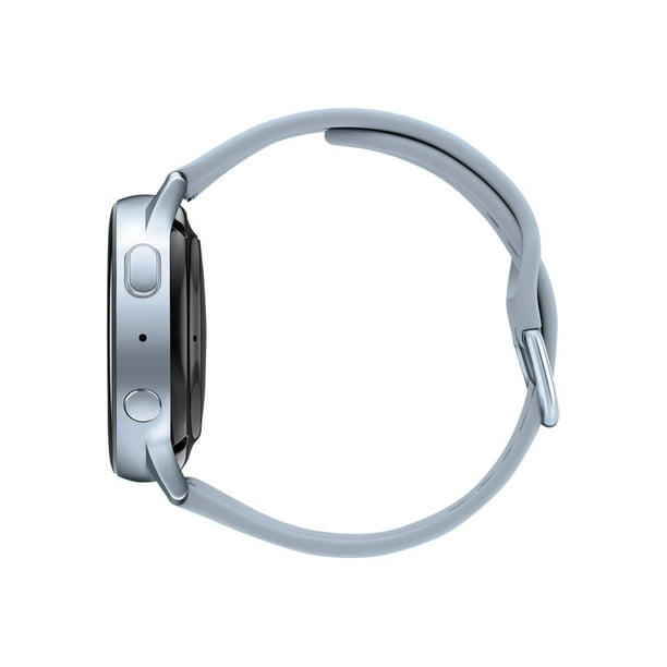 Samsung Galaxy Watch Active 2 40 mm cloud silver aluminum smart watch with band fluoroelastomer display 1.2 4 GB Wi Fi NFC Bluetooth 0.92 oz Walmart