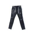 thumbnail image 1 of FOCUSNORM Men's Denim Long Pants, Side-Striped Distressed Ripped Zip Slim Jeans, 1 of 7