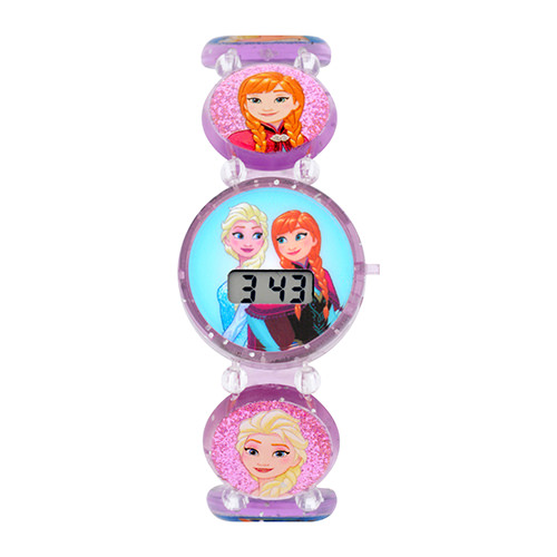 Frozen Kids Stretch Elastic Bracelet LCD Watch