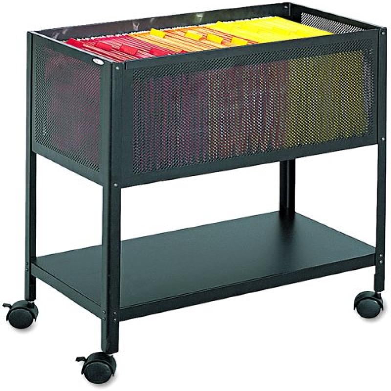 Safco Products 5350BL Open Top Mesh Tub File, Letter Size, Black