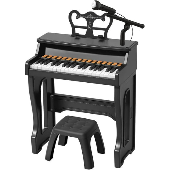 Toy Pianos for Kids,37 Keys Pianos Toy with Stool and Microphone for Beginners Boys Girls,Gift for Kids 3 4 5 6 7 8 Years Old Boy and Girl
