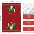 thumbnail image 6 of Red Xmas Tree Merry Christmas Kitchen Towels Dish Towels, 18x26 Inch Farmhouse Star Snowflakes Decoration Cleaning Set of 2, 6 of 6