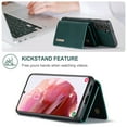thumbnail image 5 of SaniMore Case for Samsung Galaxy S24 Plus 6.6" 2024, PU Leather Case Soft TPU Inner Detachable Magnetic Folding Wallet Card Slots Kickstand Anti-drop Shockproof 360°Protection Case, Green, 5 of 9