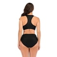 thumbnail image 4 of KingShop Women's Bikini Bottom Front Crossover Retro Bikini Bottom Tankini Briefs Swimsuit Panty Bottoms High Waist Bottoms, 4 of 6
