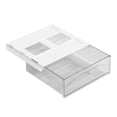 thumbnail image 5 of Pull Out Storage Box Large Capacity Invisible Storage Hidden Drawer Undertable Drawer Table Shelf Storage Box Under Desk Drawer BLACK LARGE, 5 of 7
