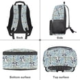 thumbnail image 6 of Pzuqiu Blue Camo Bow 17 Inch Kids School Backpack for Students Ages 6-18 Elementary Backpack with Adjustable Breathable Straps Large Capacity Lightweight Schoolbag for Back to School, 6 of 7