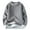 Grey, variant on GigrtiJin Fleece Sweater for Men Solid Color Round Neck Long Sleeve Ribbed Knit Sweaters Loose Casual Pullover Sweater