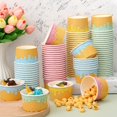 thumbnail image 4 of 100 Pcs Ice Cream Cups Bulk Paper Disposable Dessert Bowls Ice Cream Bowls Paper Dessert Cups Sundae Soup Yogurt Cold or Hot Food Party Supplies for Summer Party Decoration (10 oz), 4 of 4