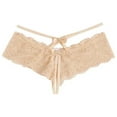 thumbnail image 1 of FAIWAD String pour Femme en Dentelle Crochet Respirant Culotte à Bretelles Croisées Extensible, 1 of 6
