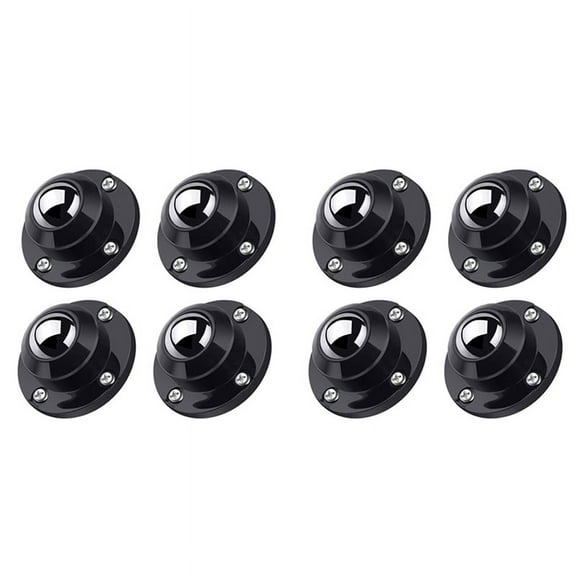 8 Pack 1 Inch Self Adhesive Caster Wheels for Furniture, Low Profile Swivel Wheels for Small Appliance Storage Bins