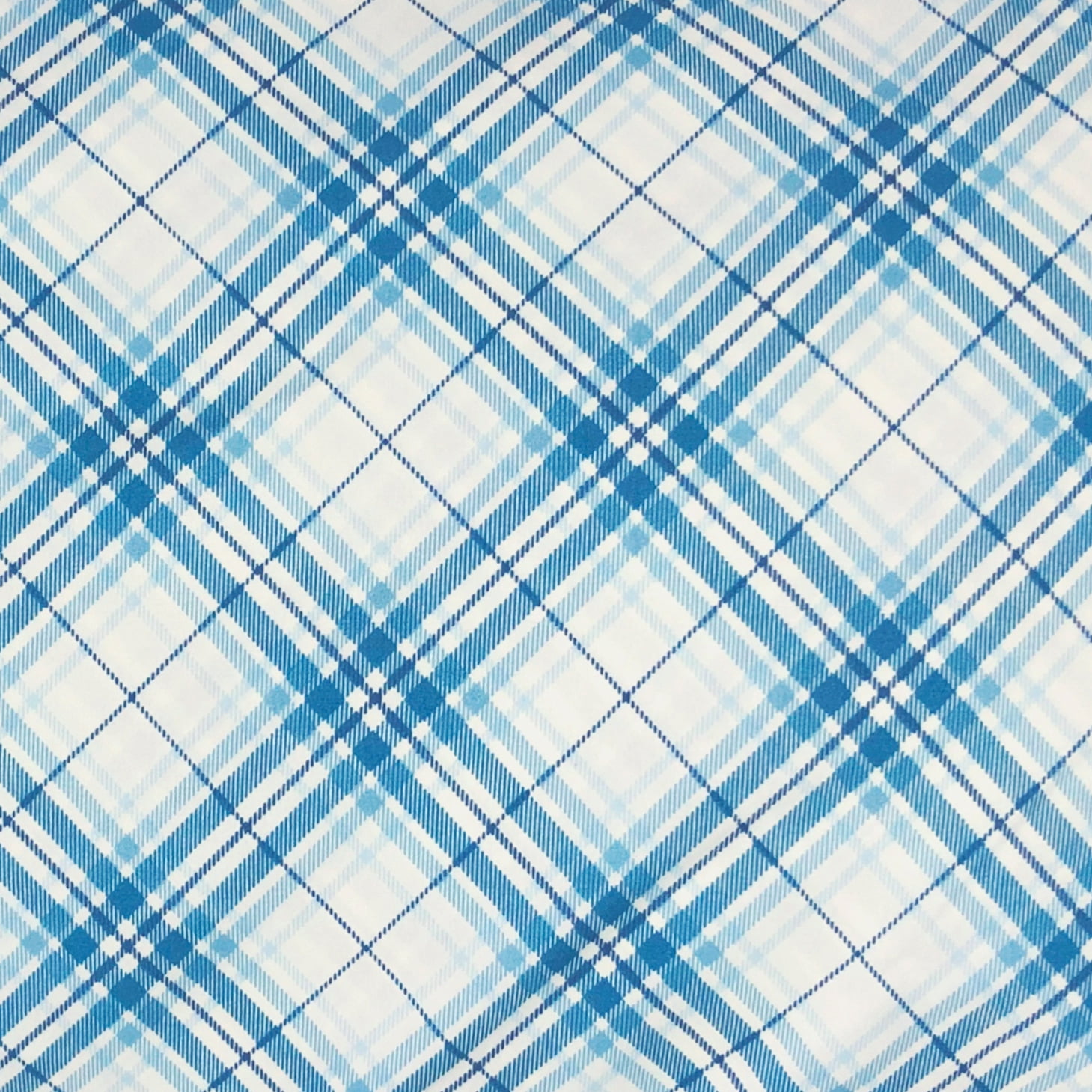 Plaid Pillowcase Pair Standard Blue