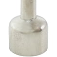thumbnail image 4 of DecMode 2 Candle Silver Aluminum Metal Candle Holder with Rounded Bases, Set of 2, 4 of 11