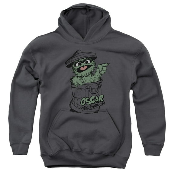 Sesame Street - Early Grouch - Youth Hooded Sweatshirt - Medium