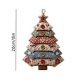 thumbnail image 3 of Layered Fabric Tree Ornament DIY Sewing Kit with Button & Hanging，8 Inch Christmas Tree Handmade Decor for Beginner Friendly Gift, 3 of 8
