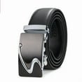 thumbnail image 2 of Men's Ratchet Belt - Genuine Leather Belt for Casual with Automatic Buckle,, 2 of 5