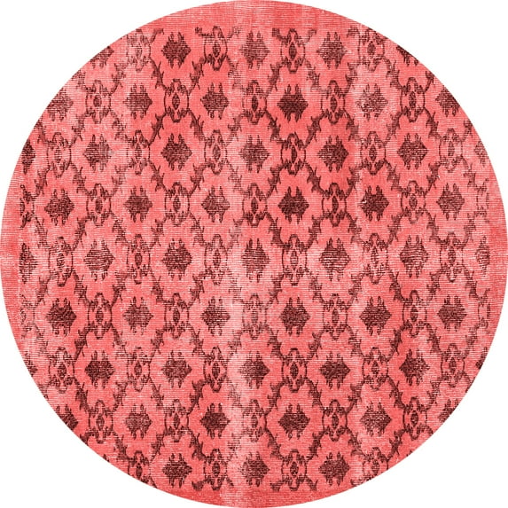 Ahgly Company Indoor Round Persian Red Traditional Area Rugs, 7' Round