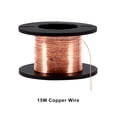 thumbnail image 2 of 5 cables esmaltados de 0,1 mm y 12 m de longitud, cable de bobinado de cobre con aislamiento de alta conductividad eléctrica, para transformadores, inductores, actuadores de cabeza de disco duro EOTVIA No, 2 of 6