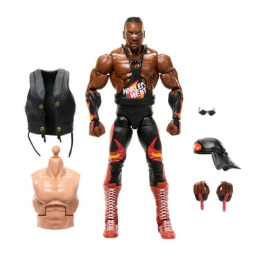 WWE Monday Night War Elite Collection Booker T Action Figure with Accessories, Build-a-Figure Parts