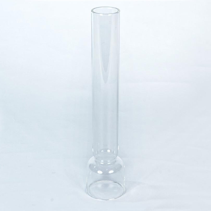 VINTAGE BEADED GLASS OIL HURRICANE LAMP CHIMNEY GLOBE SHADE 8.5" HIGH 3" BASE 