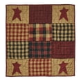 thumbnail image 3 of VHC Brands Connell Quilted Lap Throw 30Wx30L, Bedroom and Living Room Decor, Blanket, Cotton, Connell Collection, Square 30x30, Burgundy, 3 of 3