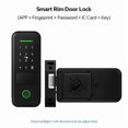 thumbnail image 2 of Smart Lock Cerradura Inteligente Waterproof Wifi Fingerprint Rim Lock Smart Card Digital Electronic Door Lock For Home ,Easy installation, 2 of 2