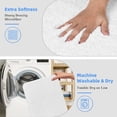 thumbnail image 4 of FRAMICS Waffle Shower Curtain Sets with Non-Slip Rug & 12 Hooks, Luxury Heavy Duty Waterproof Fabric Bathroom Sets, 72" x 72", White, 4 of 11