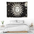 thumbnail image 3 of ONETECH  Sun and Moon Tapestry Aesthetic, Black and White Bohemian Tapestries Mystic Burning Sun Room Wall Hanging decor for Bedroom Decor, 3 of 7
