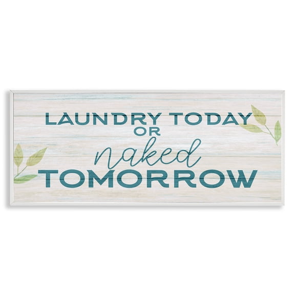 Stupell Industries Cottage Charming Country Laundry White Framed Giclee Art, 24 x 10, by Kim Allen