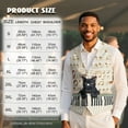 thumbnail image 7 of Yuyamidu Black Cat Men's Suit Vest Size S Music Note V Neck Business Dress Vests Slim Fit Formal Wedding Waistcoat with Adjustable Back Strap, 7 of 7