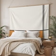 thumbnail image 3 of Orange, Tapestry for Bedroom Wall Hanging Tapestry, Modern Abstract Geometric Patchwork Stripes Art Ceiling Backdrop Tapestries Poster Blanket Wall Decor for Teens Room Living Room Dorm 59" x 90", 3 of 8