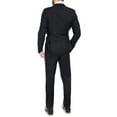 thumbnail image 5 of Blujacket Mens Black Peak Lapel Zignone Wool Regular Fit Tuxedo, 5 of 5