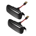 thumbnail image 1 of 1 par de luces LED de posición lateral para coche, montaje de luz intermitente intermitente secuencial 8E0949127 para Audi A4 S4 RS4 B6 B7 B8 2000-2008, lente negra, 1 of 1
