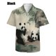 thumbnail image 3 of Camisa hawaiana informal de verano para hombre, camisas con estampado 3D completo de panda lindo, camisa informal unisex de estilo grande con botones para hombre, 3 of 5
