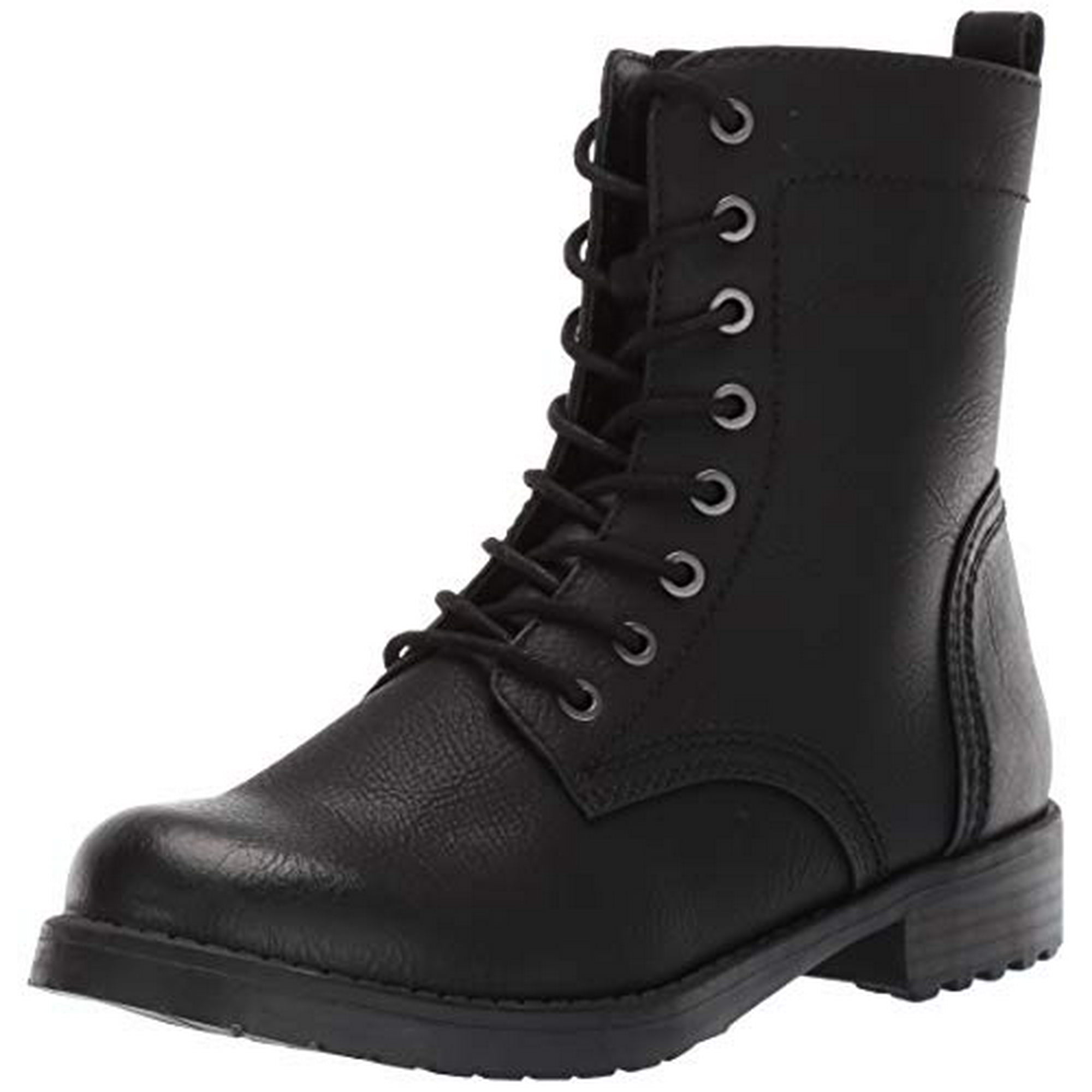 Black combat boots walmart best sale