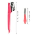 thumbnail image 2 of Phenofice 1Set Lightweight Hair Brush Cleaner Pink Comb Cleaning Tool for Travel Use, 2 of 8
