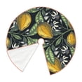 thumbnail image 3 of Bingfone Christmas Tree Skirt Mat Christmas Decoration Interior 48"-Citrus Fruits Elegant Lemons, 3 of 8