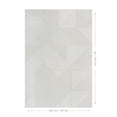 thumbnail image 2 of Tapis blanc cassé Mira Mainstays, 5 pi x 7 pi, 2 of 6
