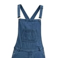 thumbnail image 6 of YABCSAZ Mens Denim Bib Overalls Classic Jean Work Pants Adjustable Straps Multi Pocket Utility Coveralls Relaxed Fit Button Front Carpenter Bib Pants for Men Work Farm Outdoor Casual Streetwear, 6 of 6
