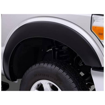 Bushwacker by RealTruck OE Style Factory Front Fender Flares | 2-Piece Set, Black, Smooth Finish | 20103-02 | Compatible with 2011-2016 Ford F-250, F-350 Super Duty