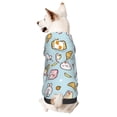 thumbnail image 1 of Fotbe Rabbit Burger Coffee Sudadera con Estampado para Perros Pequeños – Suéter con Capucha para Mascotas, Tela Suave de Forro Polar con Bolsillo-Medium, 1 of 7