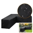 thumbnail image 1 of Outdoor Furniture Cover for V-Shaped Lounge Set, Patio Sectional Sofa Cover with UV-stabilized Coating, Waterproof Protection against Weather Damage, Adjustable Toggle for Secure Fit (L Shaped), 1 of 6