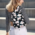 thumbnail image 6 of Yiaed Lilies Flowers Print Backpack, Premium Laptop Backpack, Travel Backpack for Women, Lightweight Backpacks, Comfortable Back Pack-Medium, 6 of 7