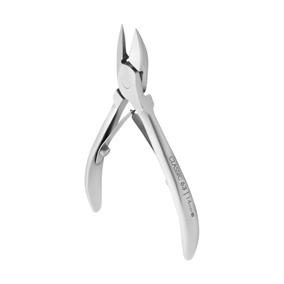 Pinzas para uñas STALEKS CLASSIC 63, 14 mm, acero inoxidable